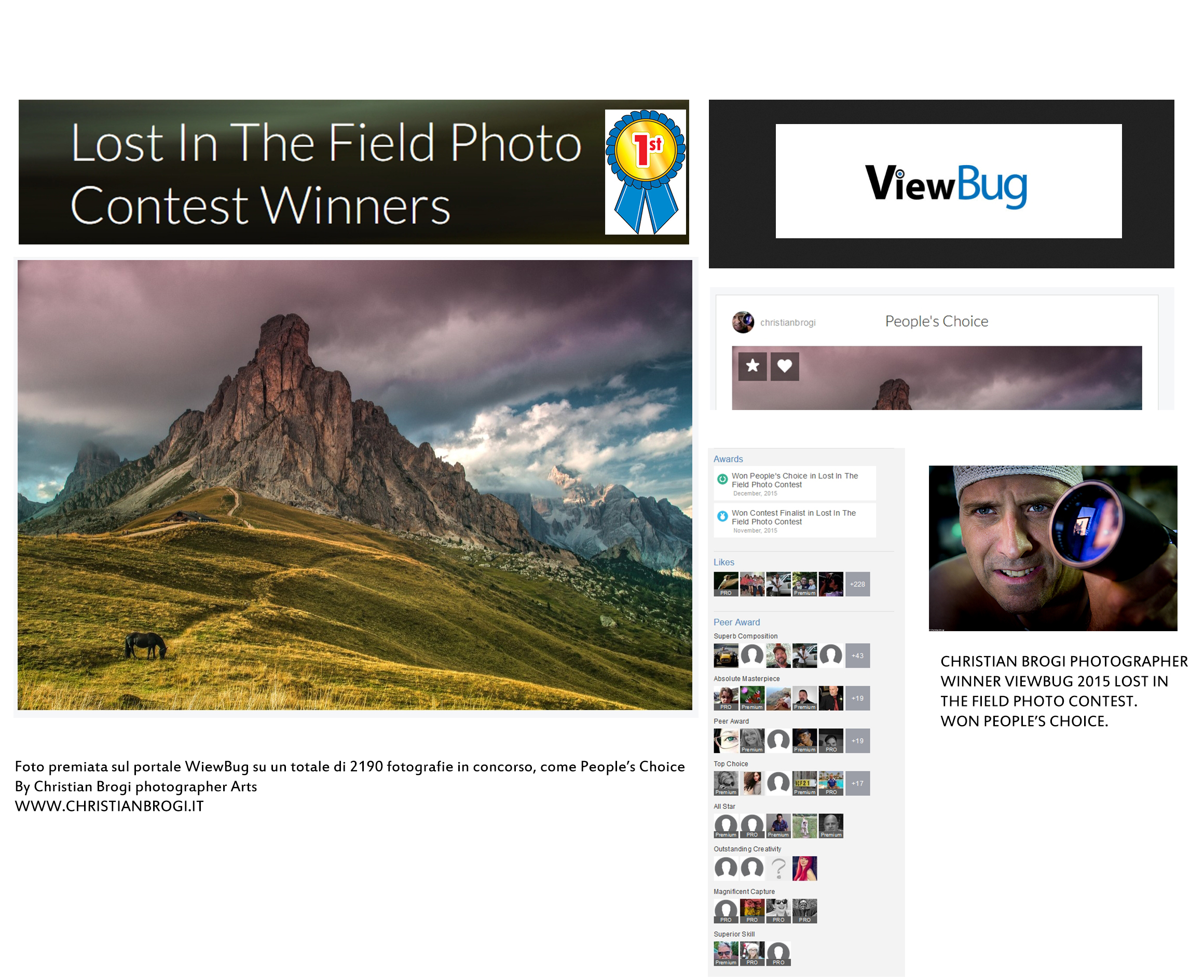 Foto vincitrice su oltre 2000 partecipanti del contest "Lost in the field" 2015
